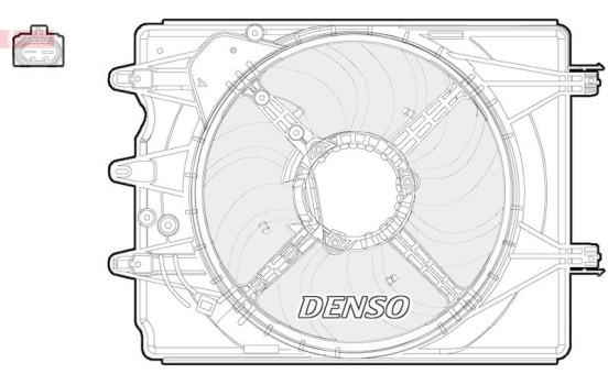 Fan, radiator DER09059 Denso