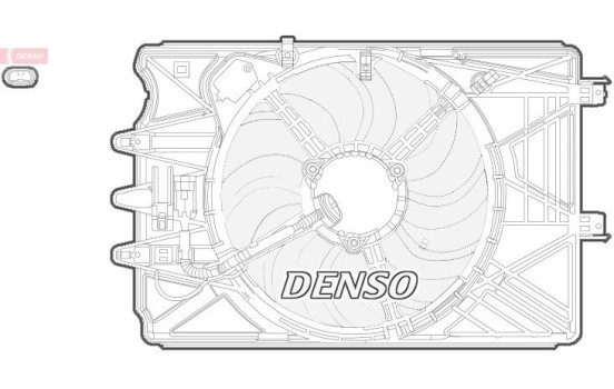 Fan, radiator DER09069 Denso