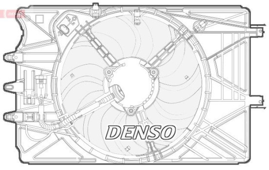 Fan, radiator DER09070 Denso, Image 2