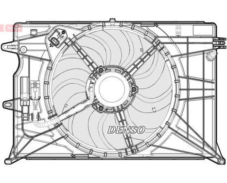 Fan, radiator DER09073 Denso, Image 3