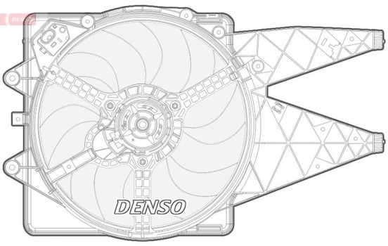 Fan, radiator DER09092 Denso