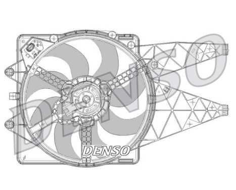 Fan, radiator DER09094 Denso, Image 2