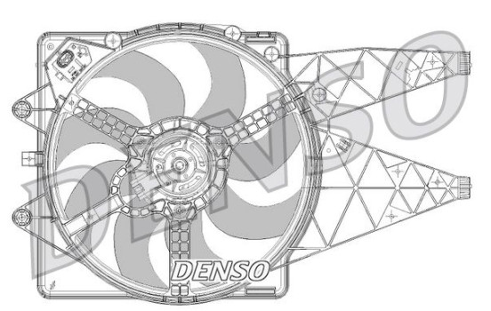 Fan, radiator DER09094 Denso, Image 2