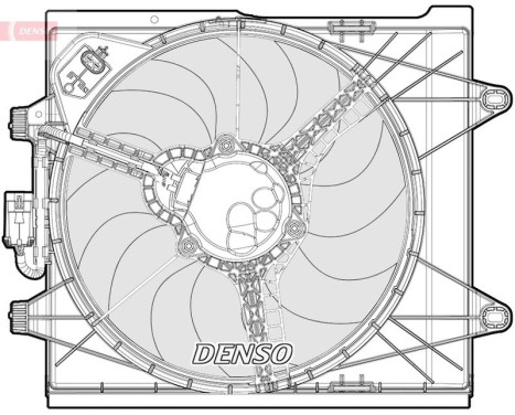 Fan, radiator DER09096 Denso, Image 3
