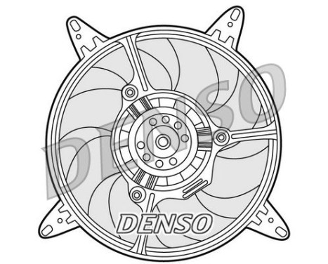 Fan, radiator DER09290 Denso