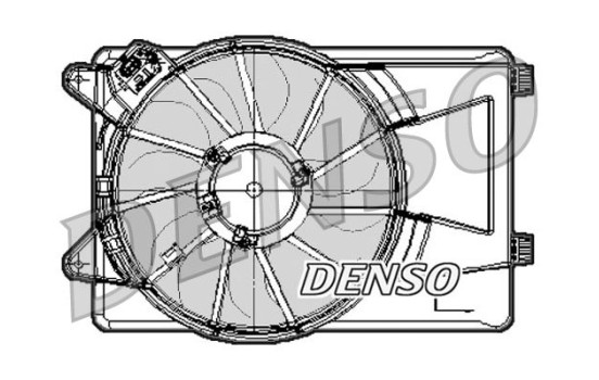 Fan, radiator DER09301 Denso