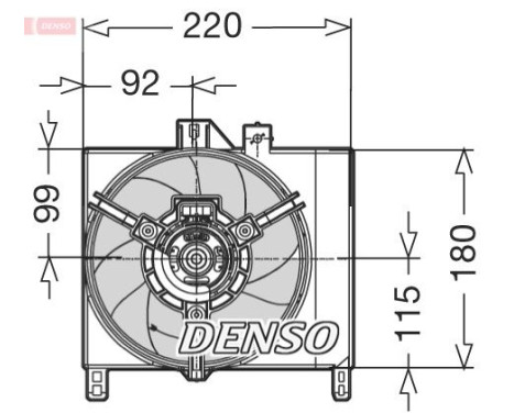 Fan, radiator DER16003 Denso