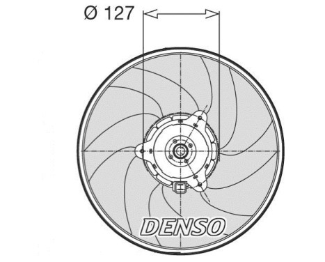 Fan, radiator DER21003 Denso