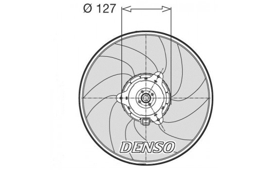 Fan, radiator DER21003 Denso