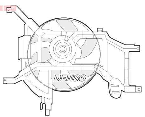 Fan, radiator DER37002 Denso, Image 3