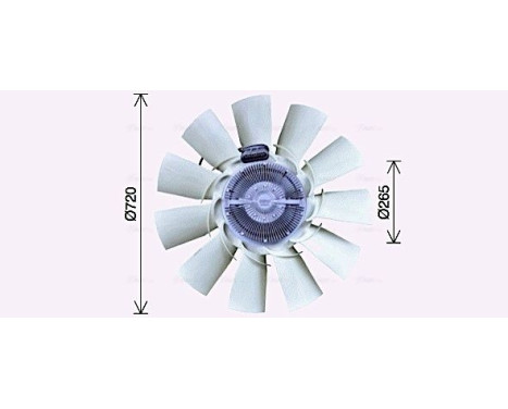 Fan, radiator DFF083 Ava Quality Cooling