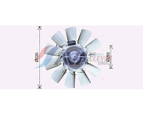 Fan, radiator DFF083 Ava Quality Cooling, Image 3