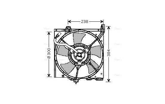 Fan, radiator DN7503 Ava Quality Cooling