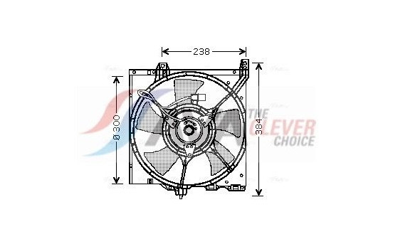 Fan, radiator DN7504 Ava Quality Cooling