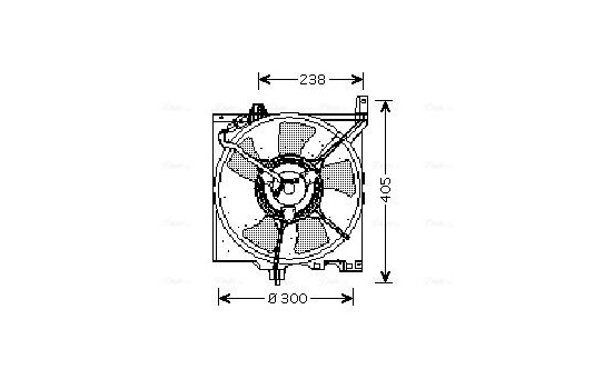 Fan, radiator DN7506 Ava Quality Cooling