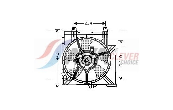 Fan, radiator DN7509 Ava Quality Cooling