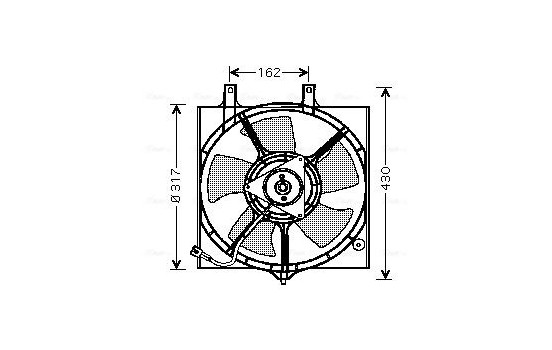 Fan, radiator DN7510 Ava Quality Cooling