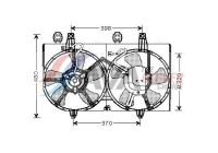Fan, radiator DN7511 Ava Quality Cooling