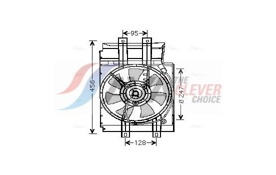 Fan, radiator DN7519 Ava Quality Cooling