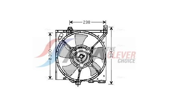 Fan, radiator DN7520 Ava Quality Cooling