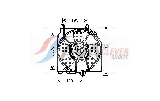 Fan, radiator DN7521 Ava Quality Cooling