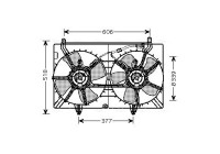 Fan, radiator DN7529 Ava Quality Cooling