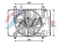Fan, radiator DN7534 Ava Quality Cooling