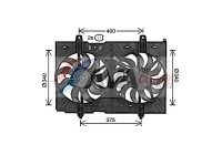 Fan, radiator DN7539 Ava Quality Cooling