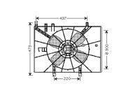 Fan, radiator DU7504 Ava Quality Cooling