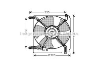 Fan, radiator DW7504 Ava Quality Cooling