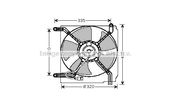 Fan, radiator DW7504 Ava Quality Cooling