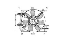 Fan, radiator DW7505 Ava Quality Cooling