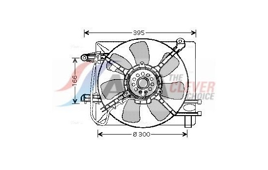 Fan, radiator DW7505 Ava Quality Cooling