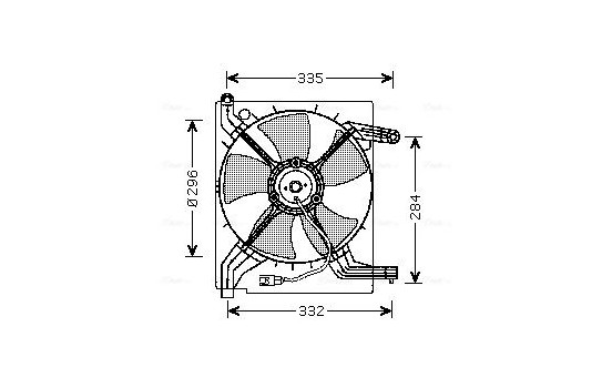 Fan, radiator DW7506 Ava Quality Cooling