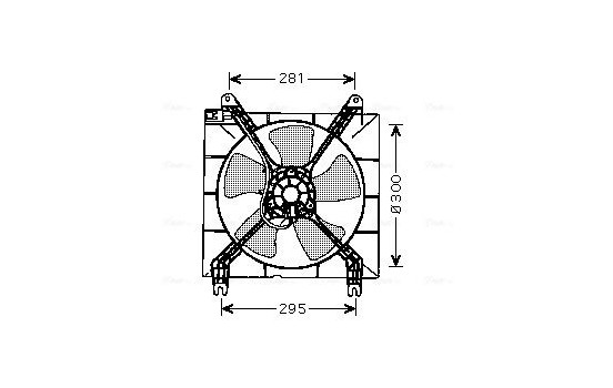 Fan, radiator DW7507 Ava Quality Cooling