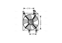 Fan, radiator DW7508 Ava Quality Cooling