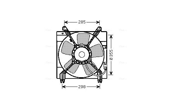 Fan, radiator DW7509 Ava Quality Cooling