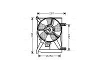 Fan, radiator DW7510 Ava Quality Cooling