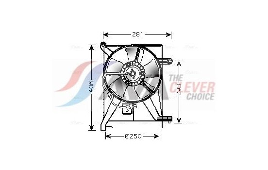 Fan, radiator DW7510 Ava Quality Cooling