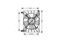 Fan, radiator DW7511 Ava Quality Cooling