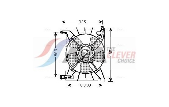 Fan, radiator DW7511 Ava Quality Cooling