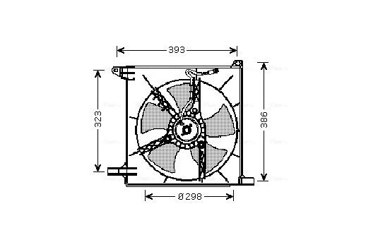 Fan, radiator DW7513 Ava Quality Cooling