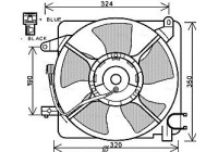 Fan, radiator DW7519 Ava Quality Cooling