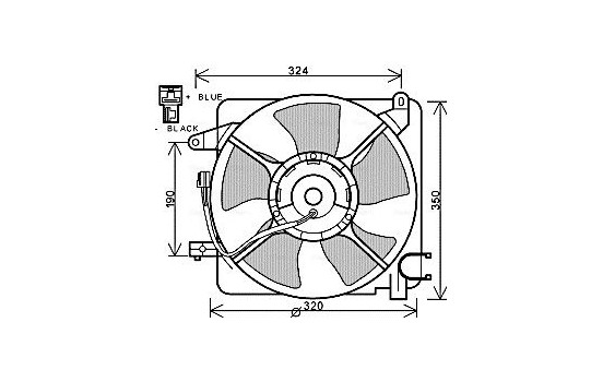 Fan, radiator DW7519 Ava Quality Cooling