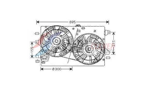 Fan, radiator FD7502 Ava Quality Cooling