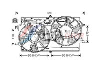 Fan, radiator FD7507 Ava Quality Cooling