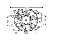 Fan, radiator FD7509 Ava Quality Cooling