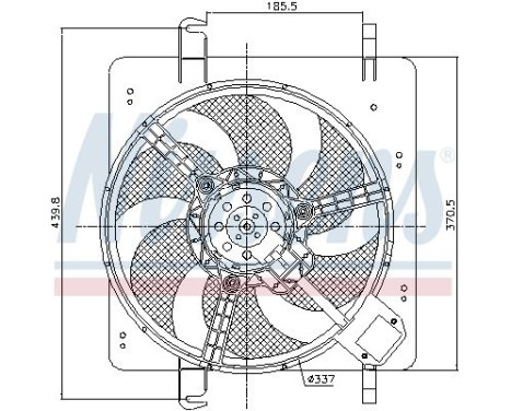 Fan, radiator FD7515 Ava Quality Cooling, Image 2