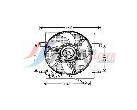 Fan, radiator FD7515 Ava Quality Cooling