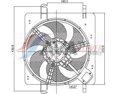 Fan, radiator FD7515 Ava Quality Cooling, Image 2